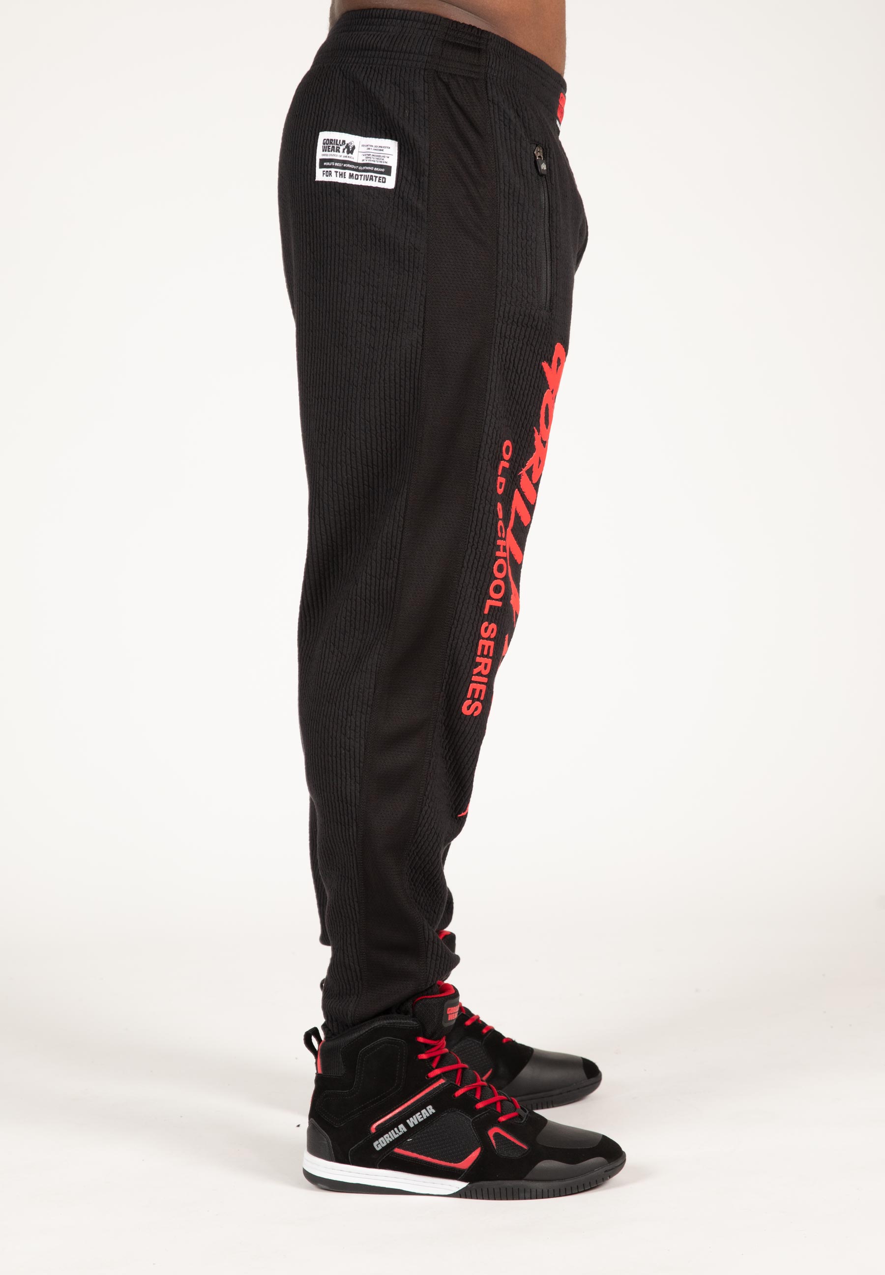 Augustine Old School Pants, black/red - 7