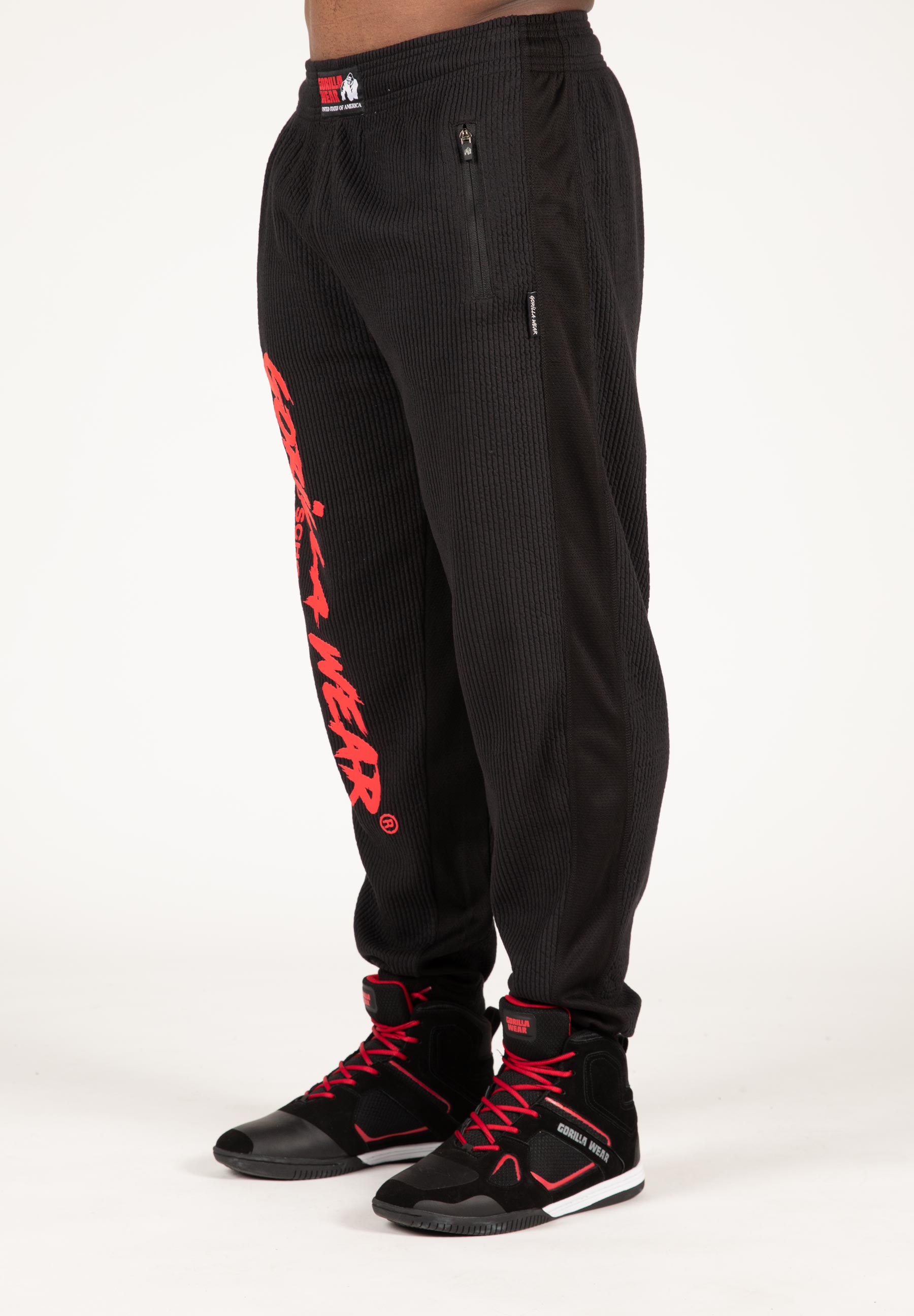 Augustine Old School Pants, black/red - 6