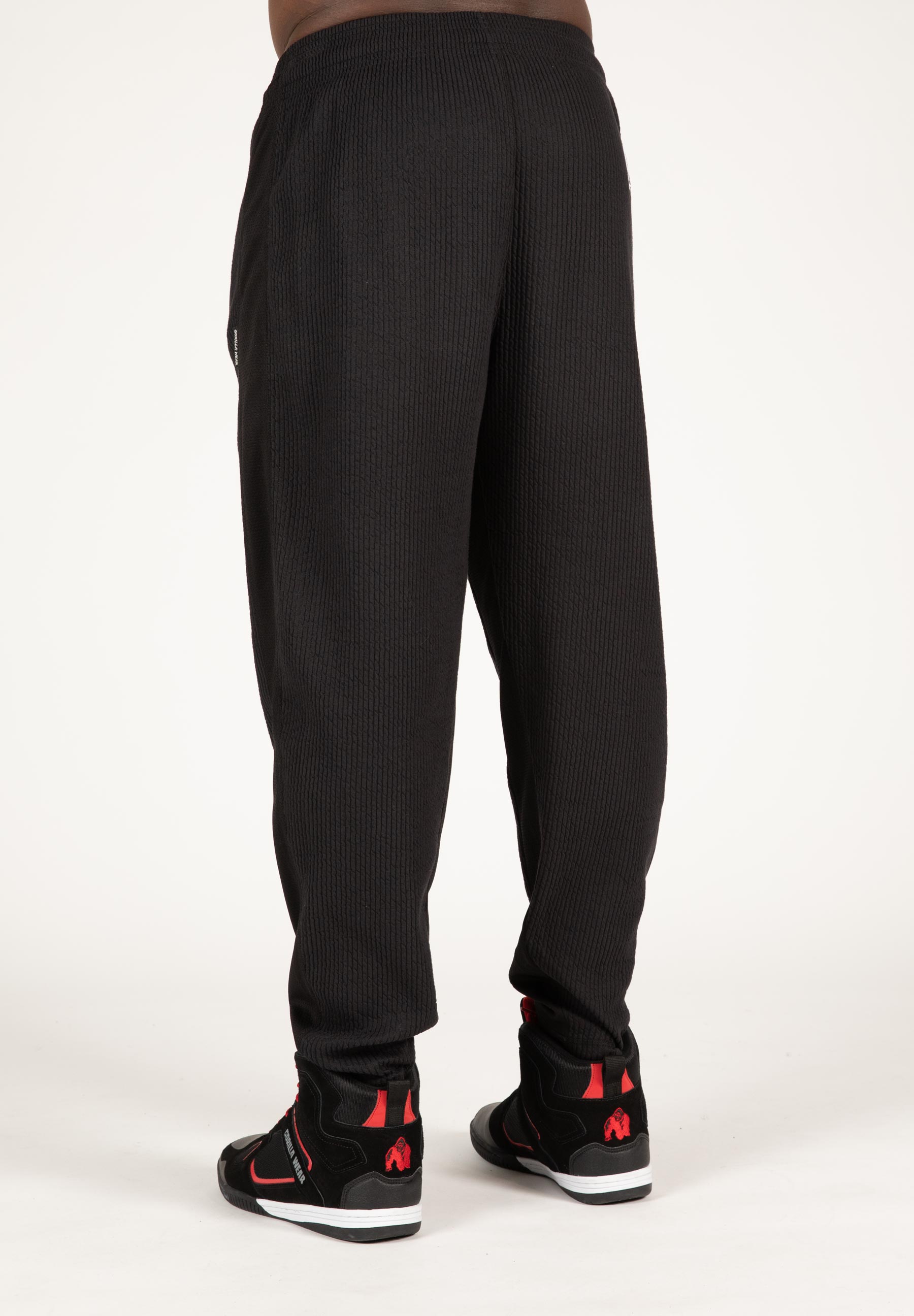 Augustine Old School Pants - Black/Red - 4XL/5XL Gorilla Wear