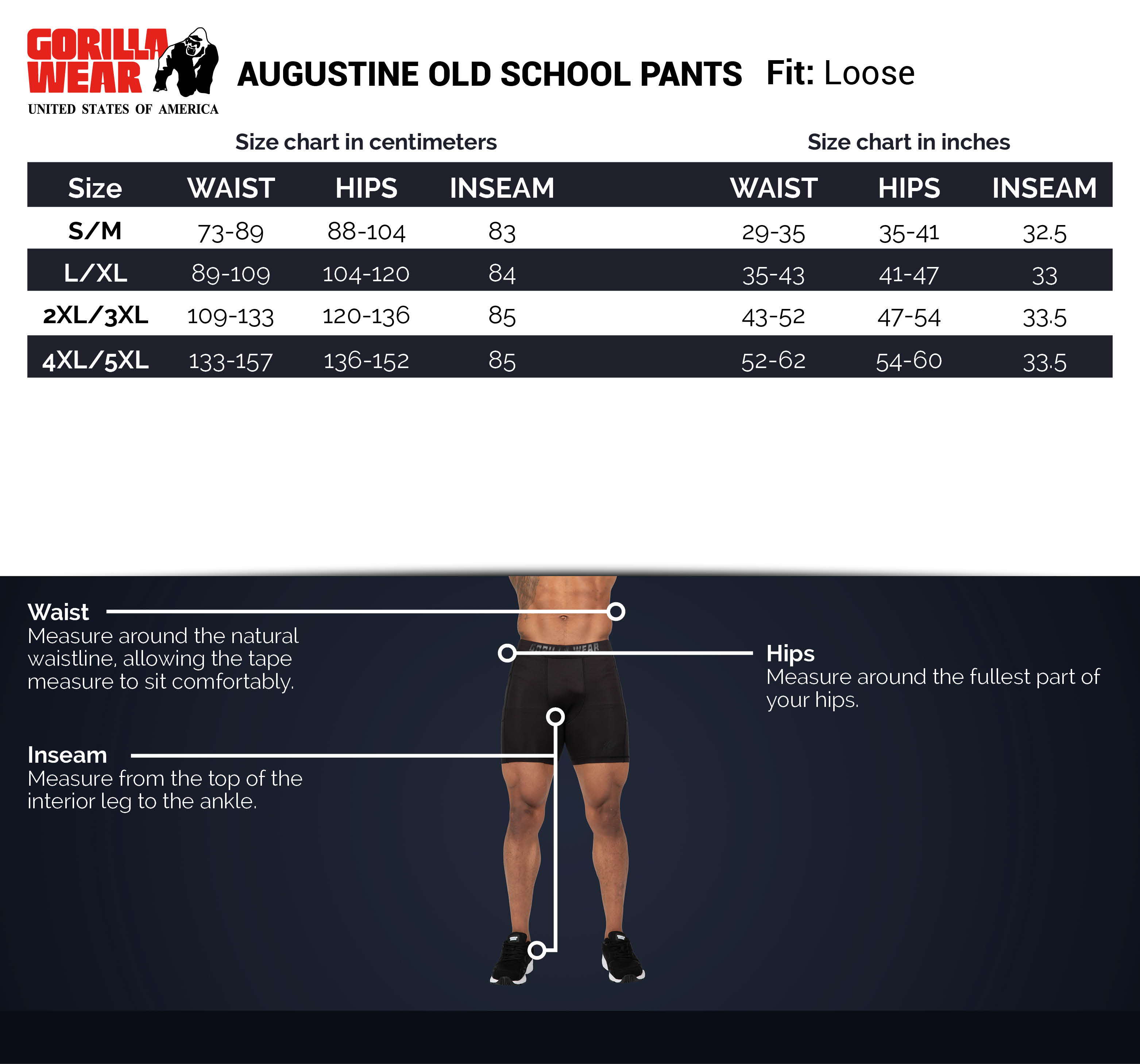 Augustine Old School Pants, black/red - 3