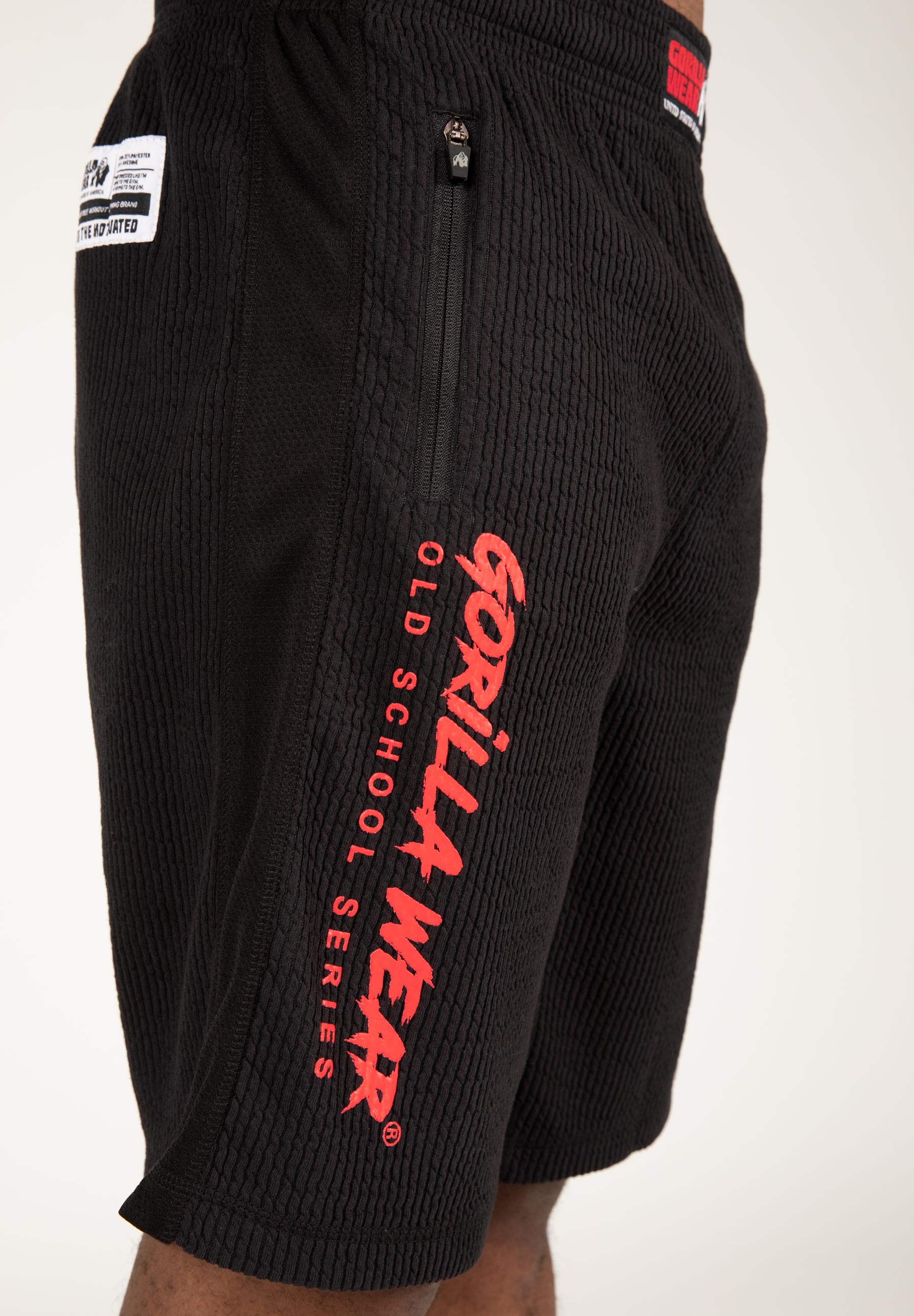 Augustine Old School Shorts, black/red - 8