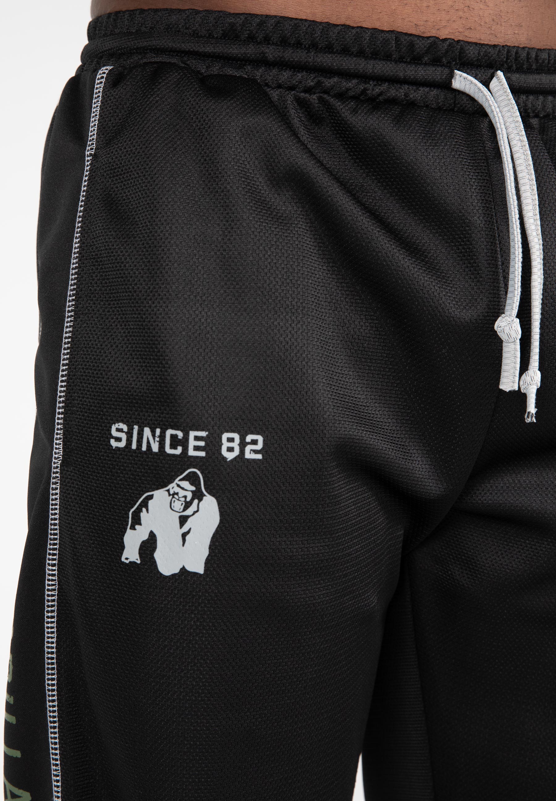 Functional Mesh Pants, black/green - 4
