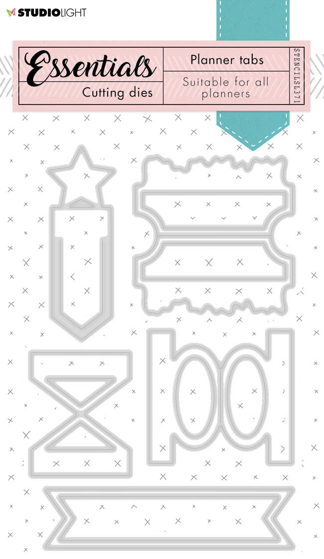 Studio Light Tabs Planner Dies Reprint Hobby