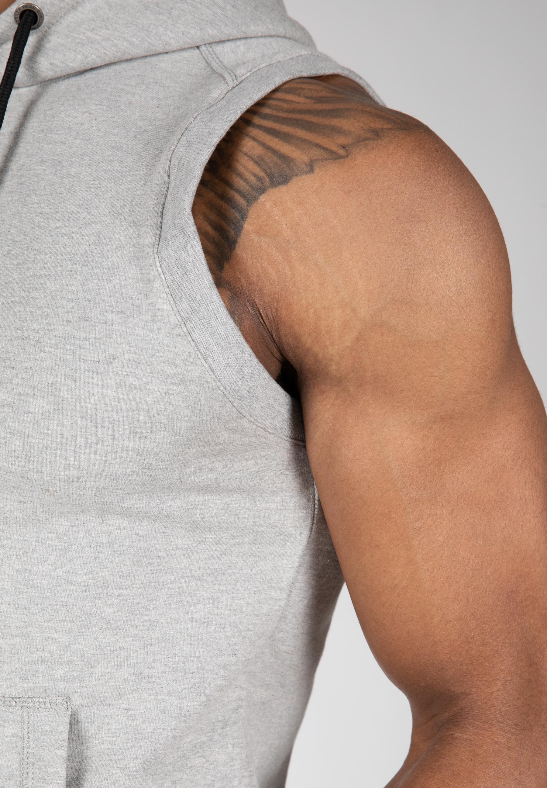 Lincoln Sleeveless Hoodie, grey - 6