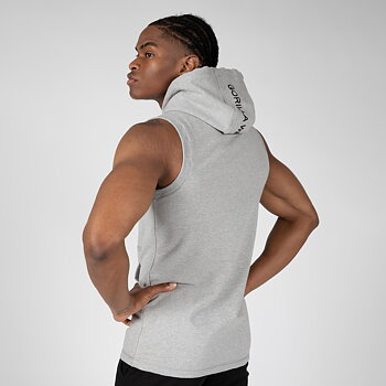 Lincoln Sleeveless Hoodie, grey