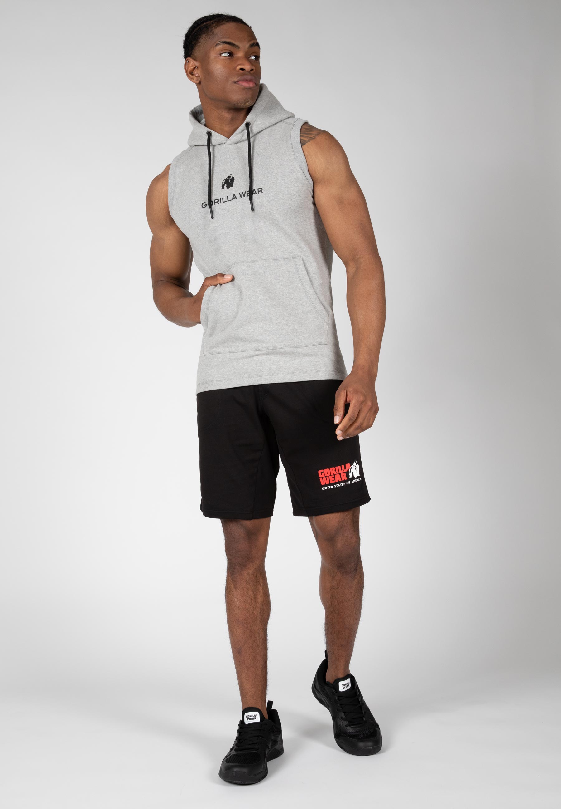 Lincoln Sleeveless Hoodie, grey - 9