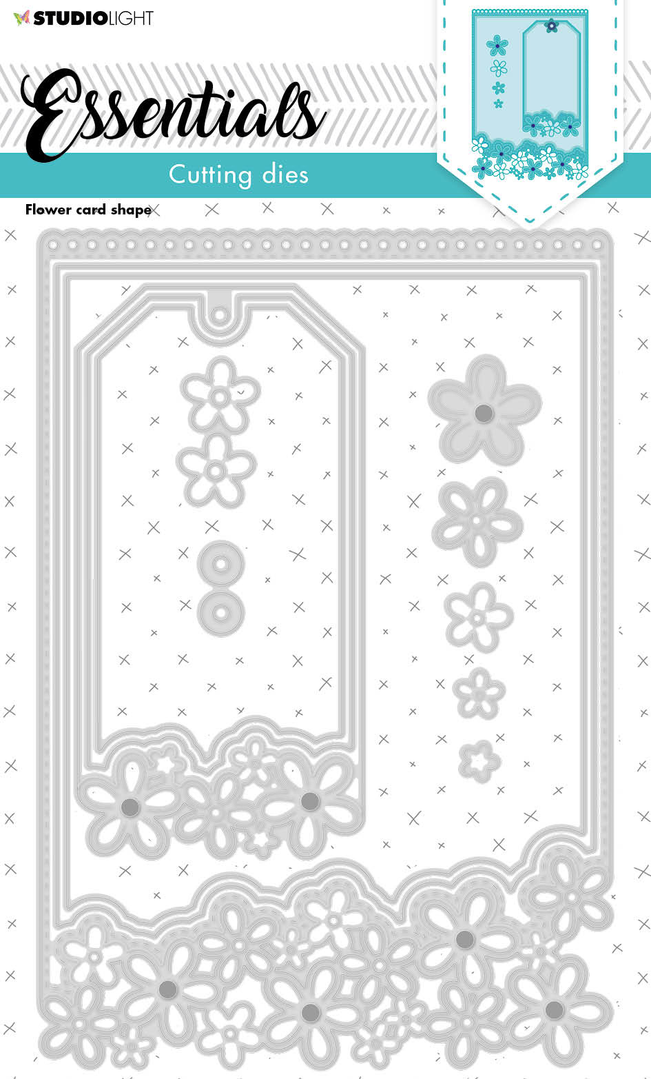 Studio Light Flower Cardshape Cutting Dies