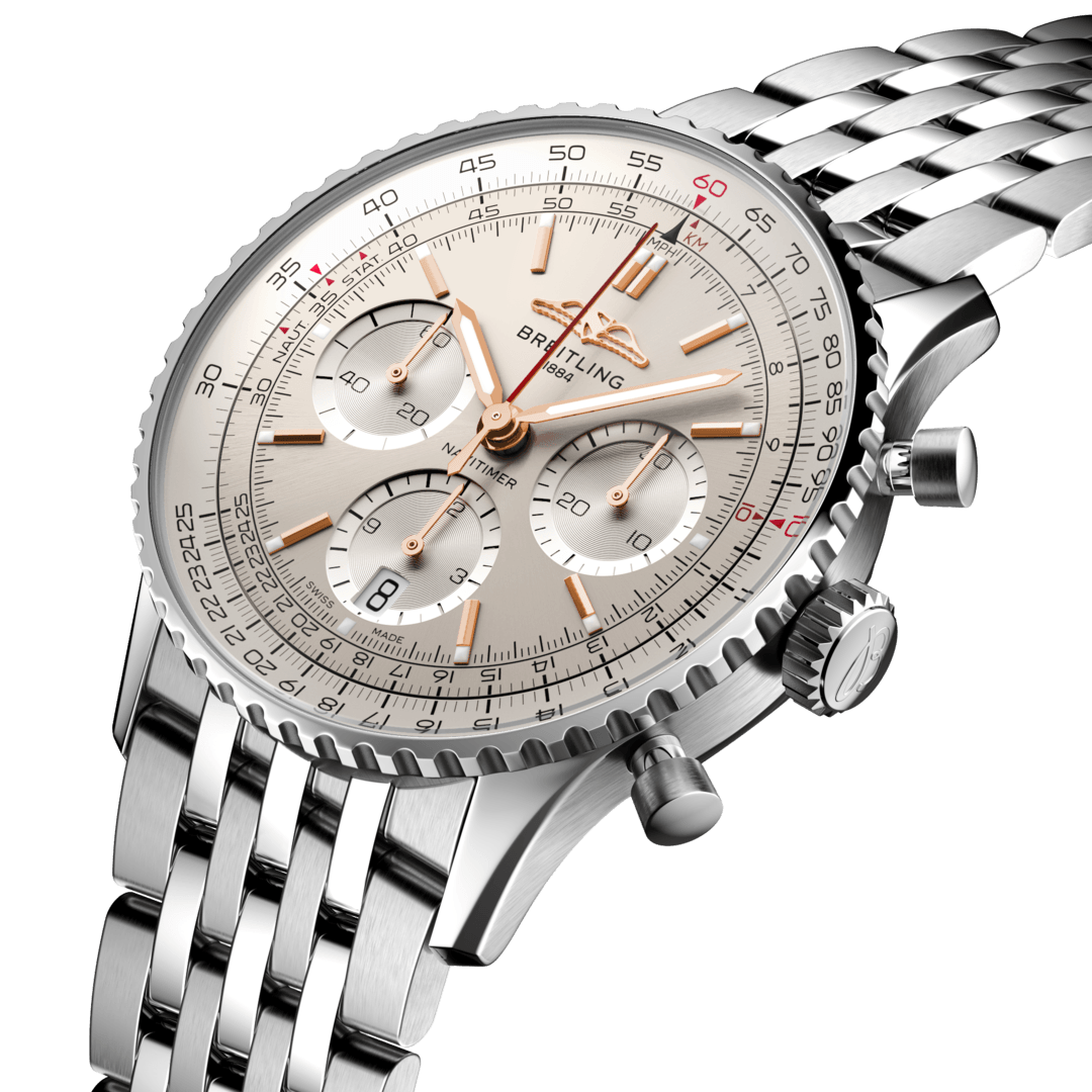 Breitling AB0139211G1A1 Breitling Navitimer B01 Chronograph 41 silver