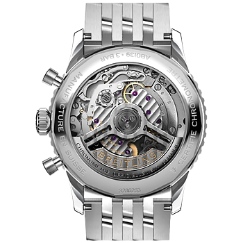 Breitling AB0139211G1A1 Breitling Navitimer B01 Chronograph 41 silver baksida