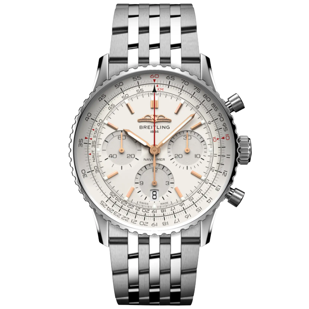 Breitling AB0139211G1A1 Breitling Navitimer B01 Chronograph 41 silver