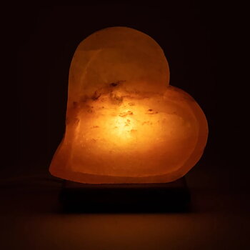 Salt Lamp Double Heart With Cable And Led