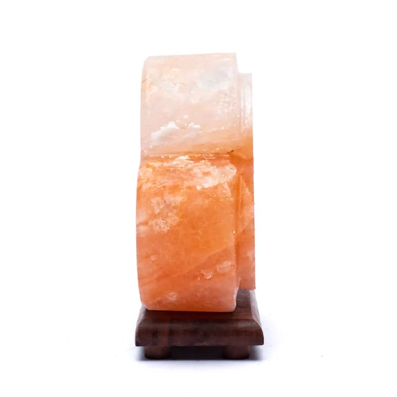 Salt Lamp Double Heart With Cable And Led - 3