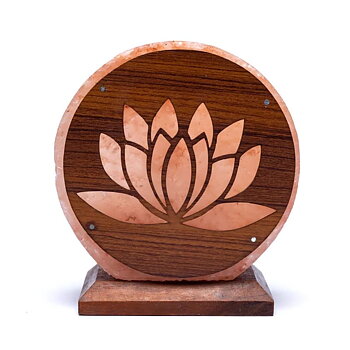 Salt Lamp Lotus With Cable And Led
