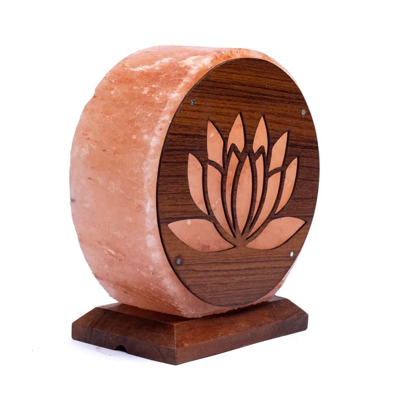 Salt Lamp Lotus With Cable And Led - 3