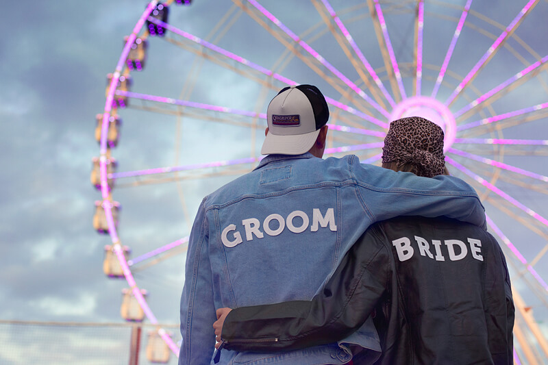 Tygmärke | "Groom" | Vit -1