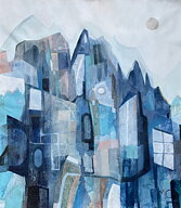 "Blue Honeymoon 1" tavla akryl orginal