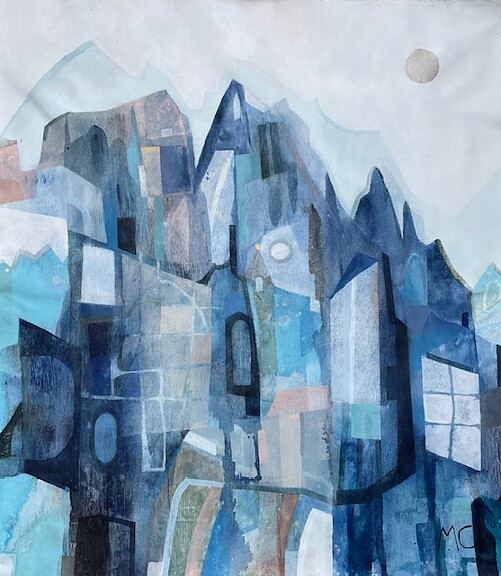 "Blue Honeymoon 1" tavla akryl orginal