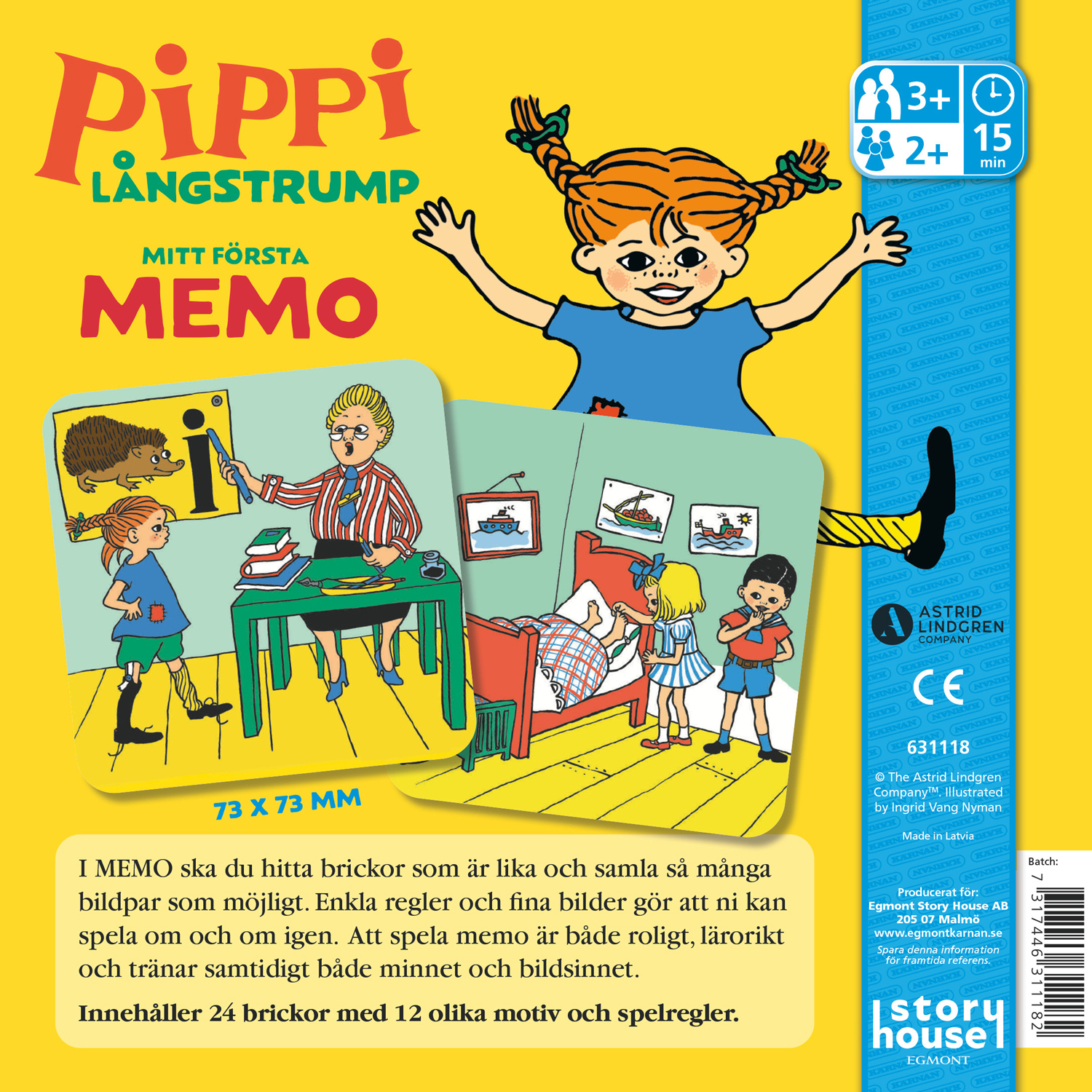 KÄRNAN Mitt första memo Pippi Långstrump - 2
