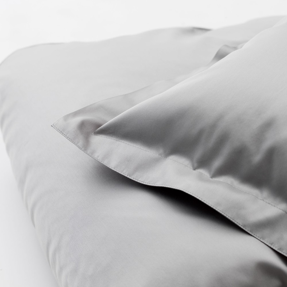 DUX Duvet Cover Satin Plain Grey
