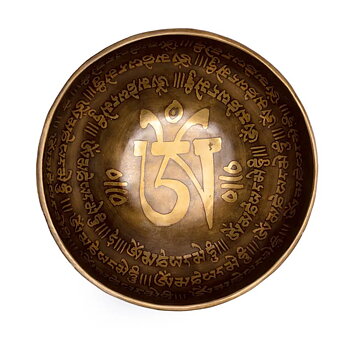 Sjungande Skål  - Tibetanska Dekorativ Aum Skål - ca. 25cm