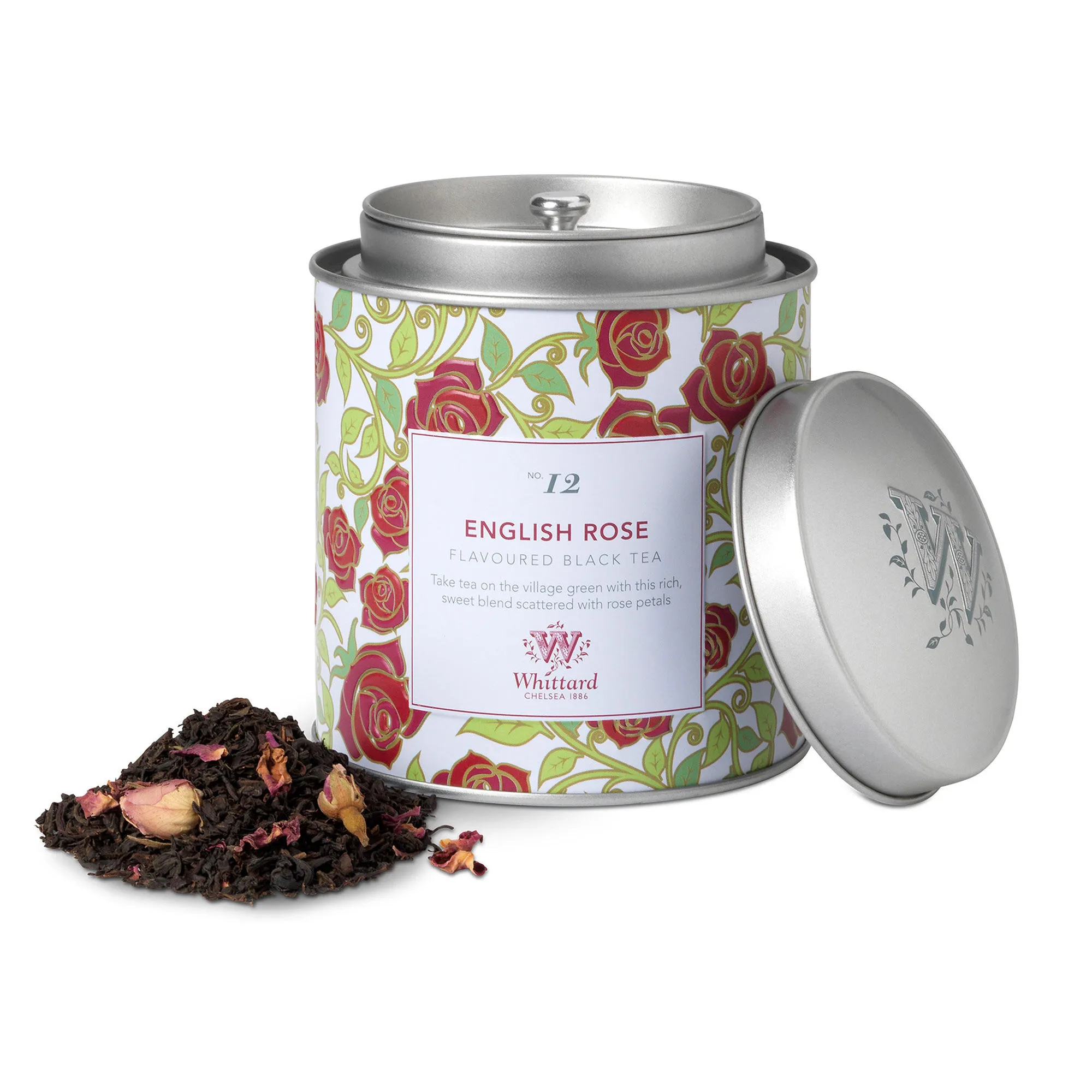 Whittard - English Rose Lösviktste i plåtburk - 2