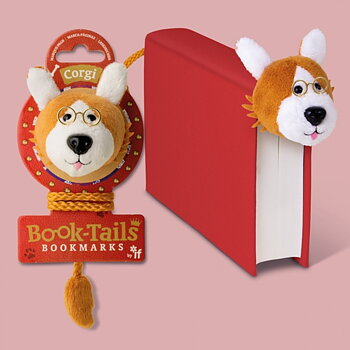 Book-Tails : Corgi Bookmark - Plyschbokmärke Hund