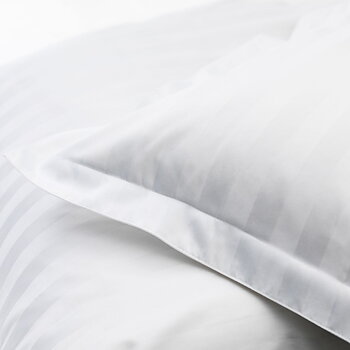 DUX Pillowcase Satin Stripe White