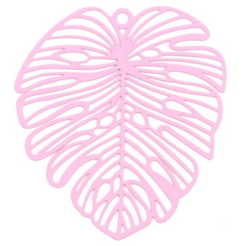 Charm Painted flower Monstera, Pink
