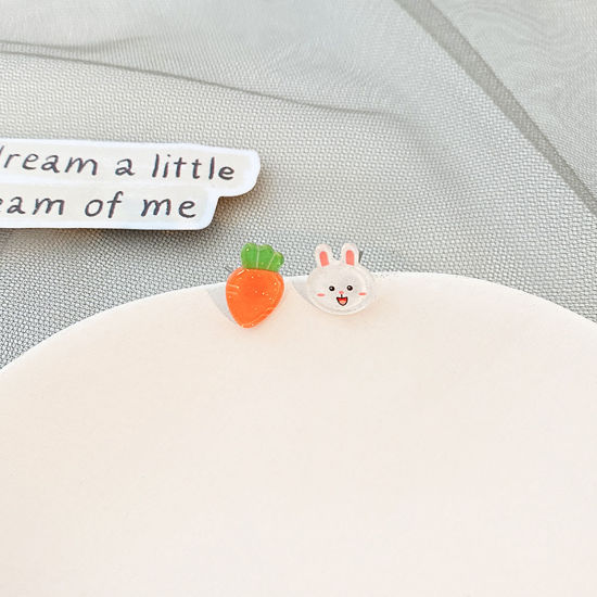 Earings  Easter rabbit carrot