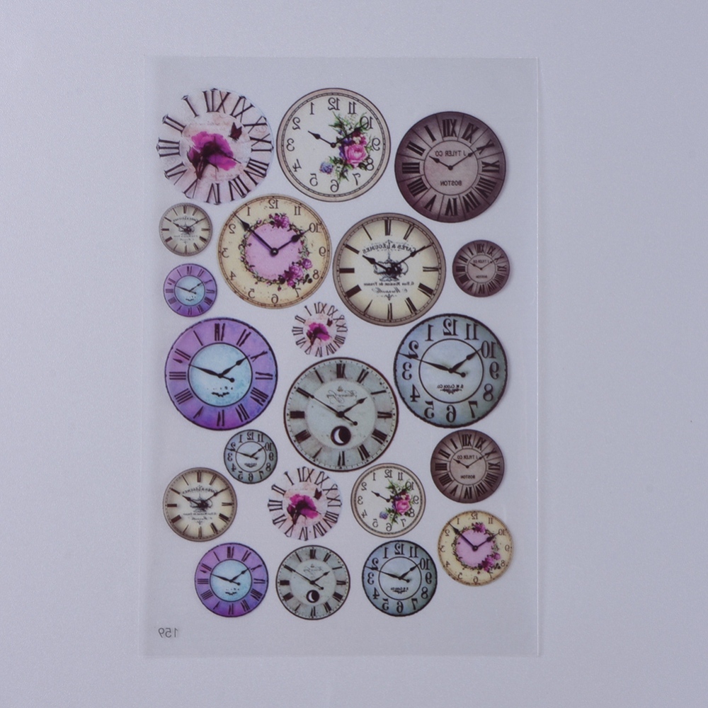 PVC- stickers. Resin , Cabochon, Old Watch - 2