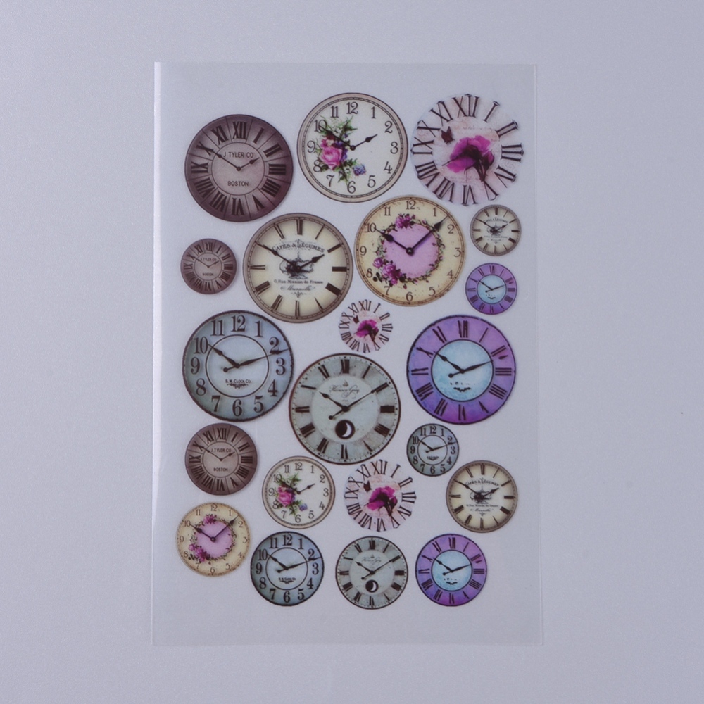 PVC- stickers. Resin , Cabochon, Old Watch