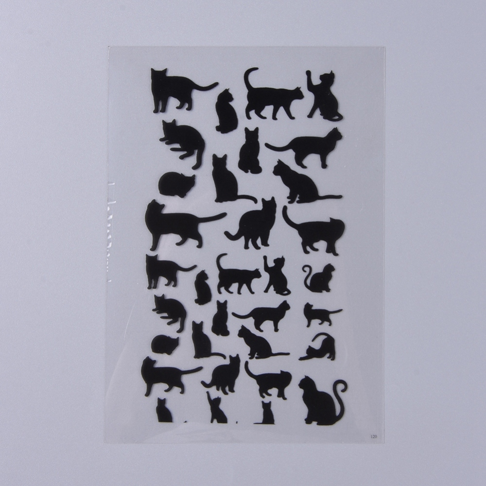 PVC- stickers. Resin , Cabochon,  Cats - 2