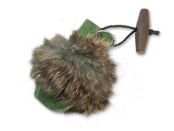 Nyckelring, Khaki med päls