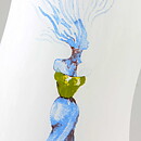 Kjell Engman (Catwalk 2004) Swinging Vase With Woman Motif 22 cm