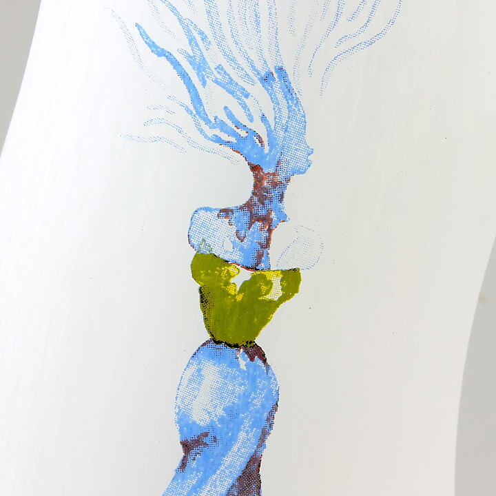 Kjell Engman (Catwalk 2004) Swinging Vase With Woman Motif 22 cm