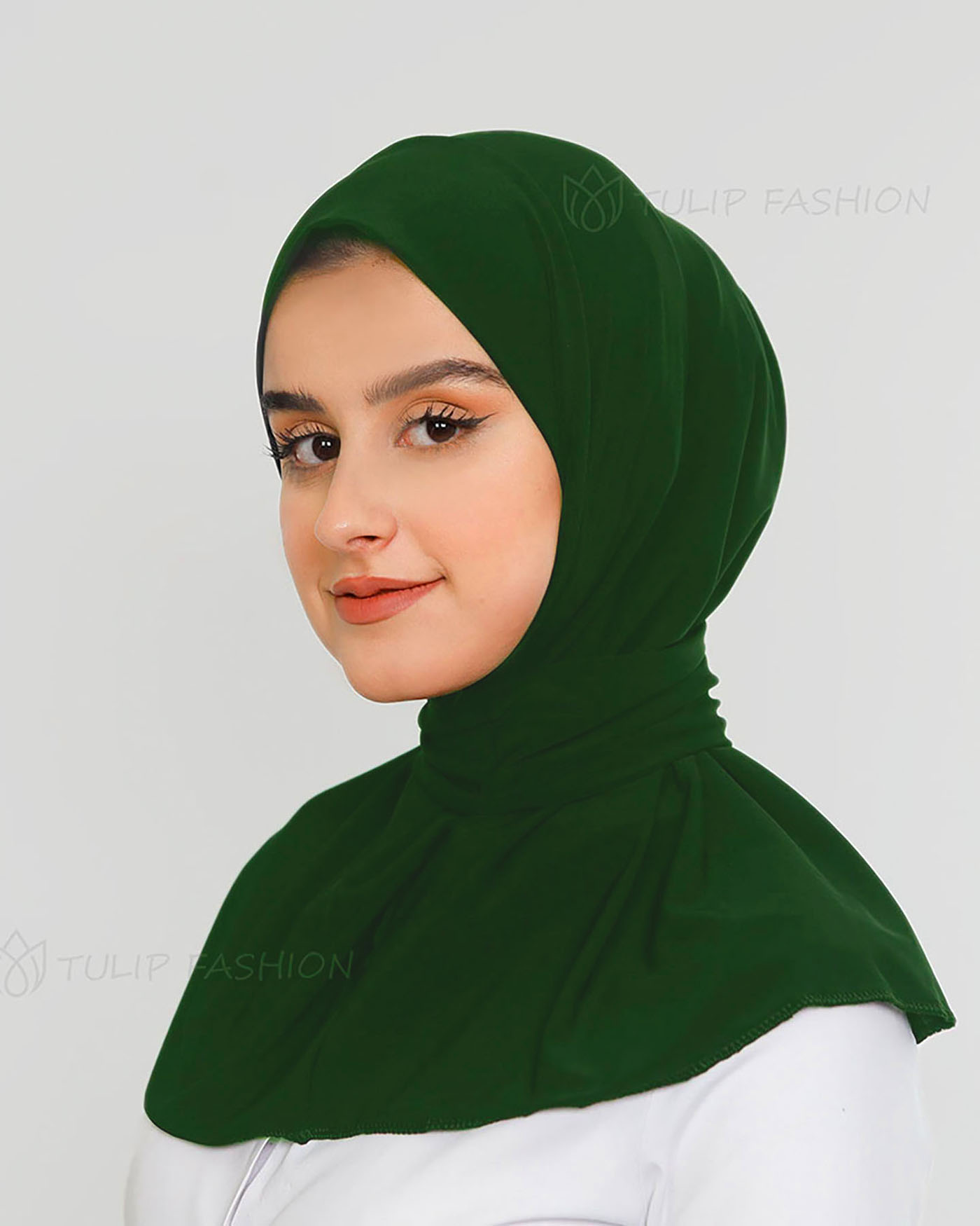 Al Amira Instant Hijab - Dark Green - 2