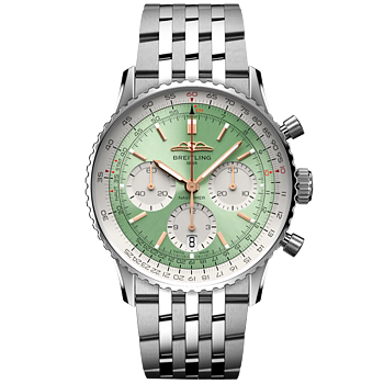 Breitling AB0139211L1A1 Breitling Navitimer B01 Chronograph 41 mintgrön