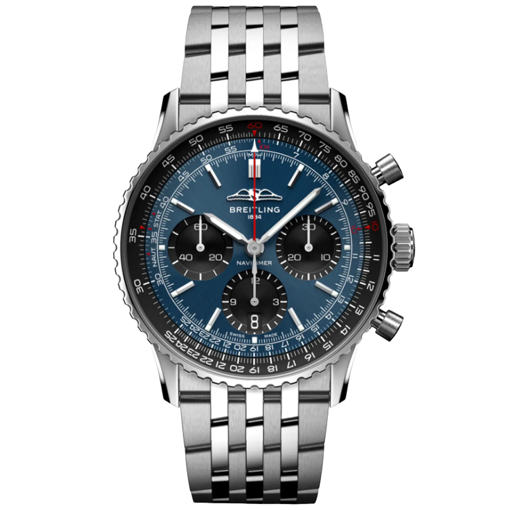 Breitling AB0139241C1A1 Breitling Navitimer B01 Chronograph 41 blå