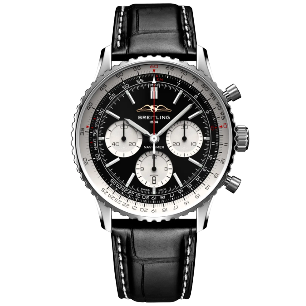Breitling AB0138211B1P1 Breitling Navitimer B01 Chronograph 43 svart