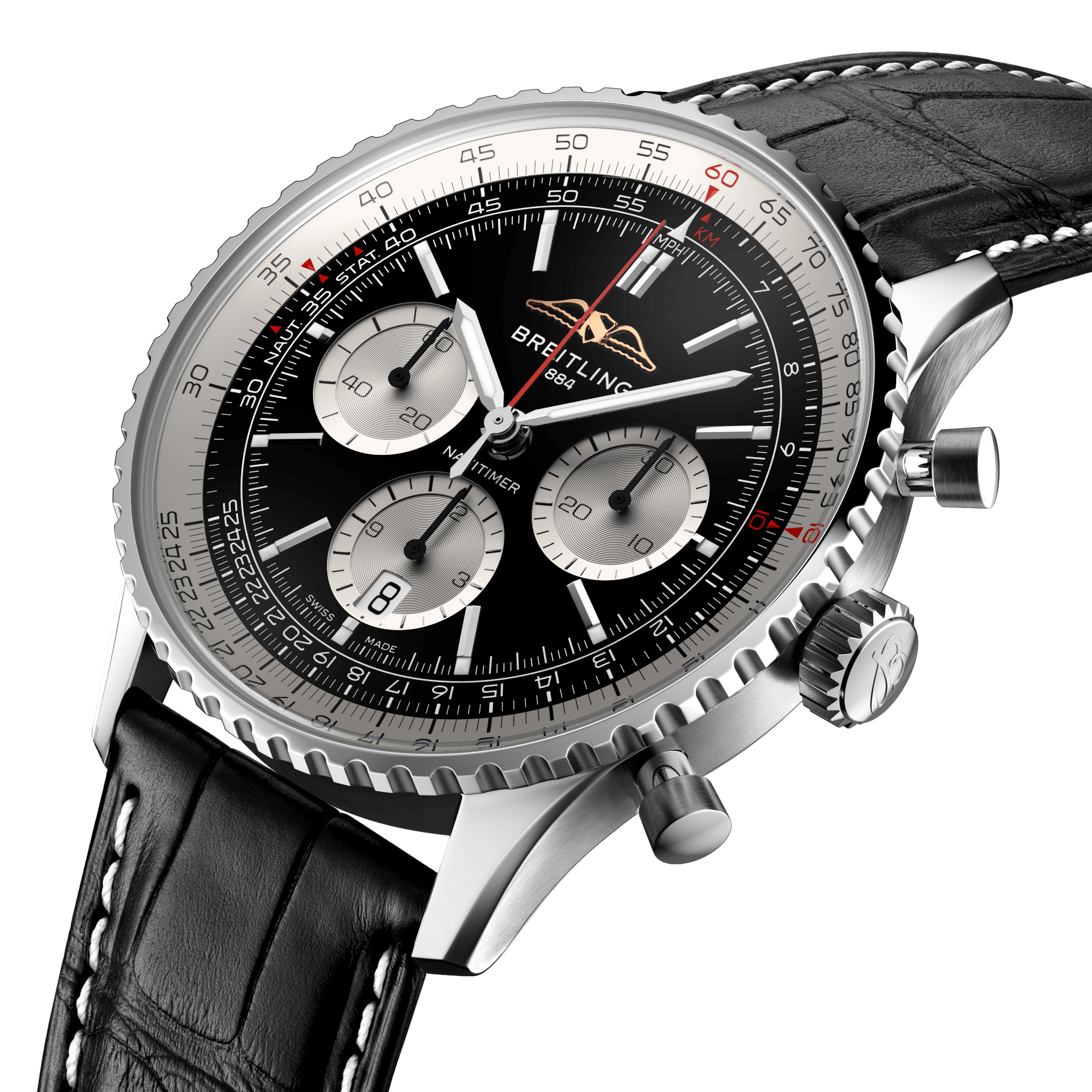 Breitling AB0138211B1P1 Breitling Navitimer B01 Chronograph 43 svart