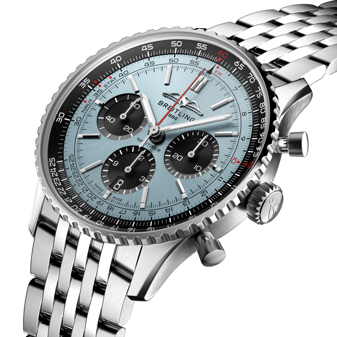Breitling AB0138241C1A1 Breitling Navitimer B01 Chronograph 43 isblå