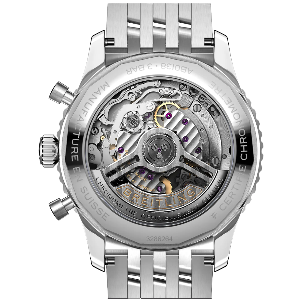 Breitling AB0138241C1A1 Breitling Navitimer B01 Chronograph 43 isblå