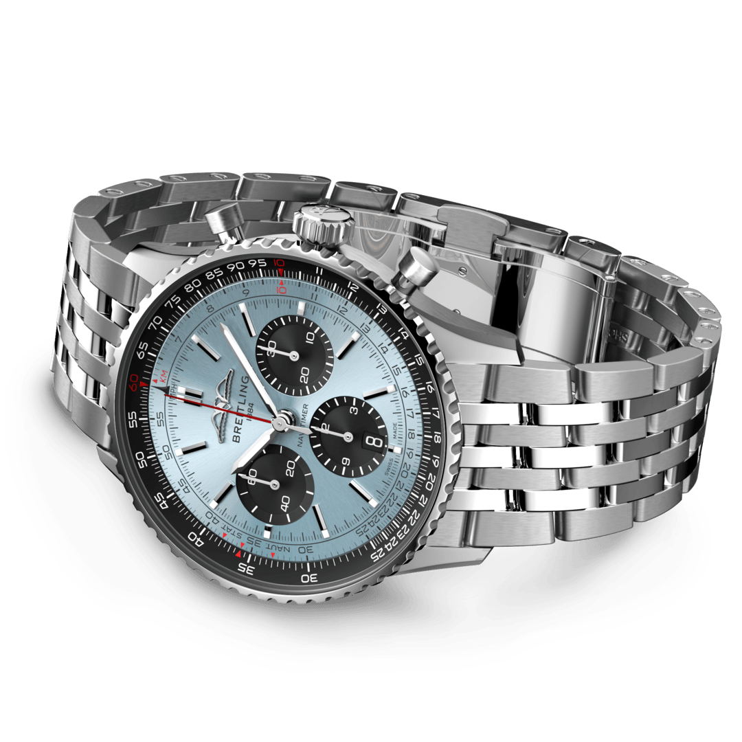 Breitling AB0138241C1A1 Breitling Navitimer B01 Chronograph 43 isblå