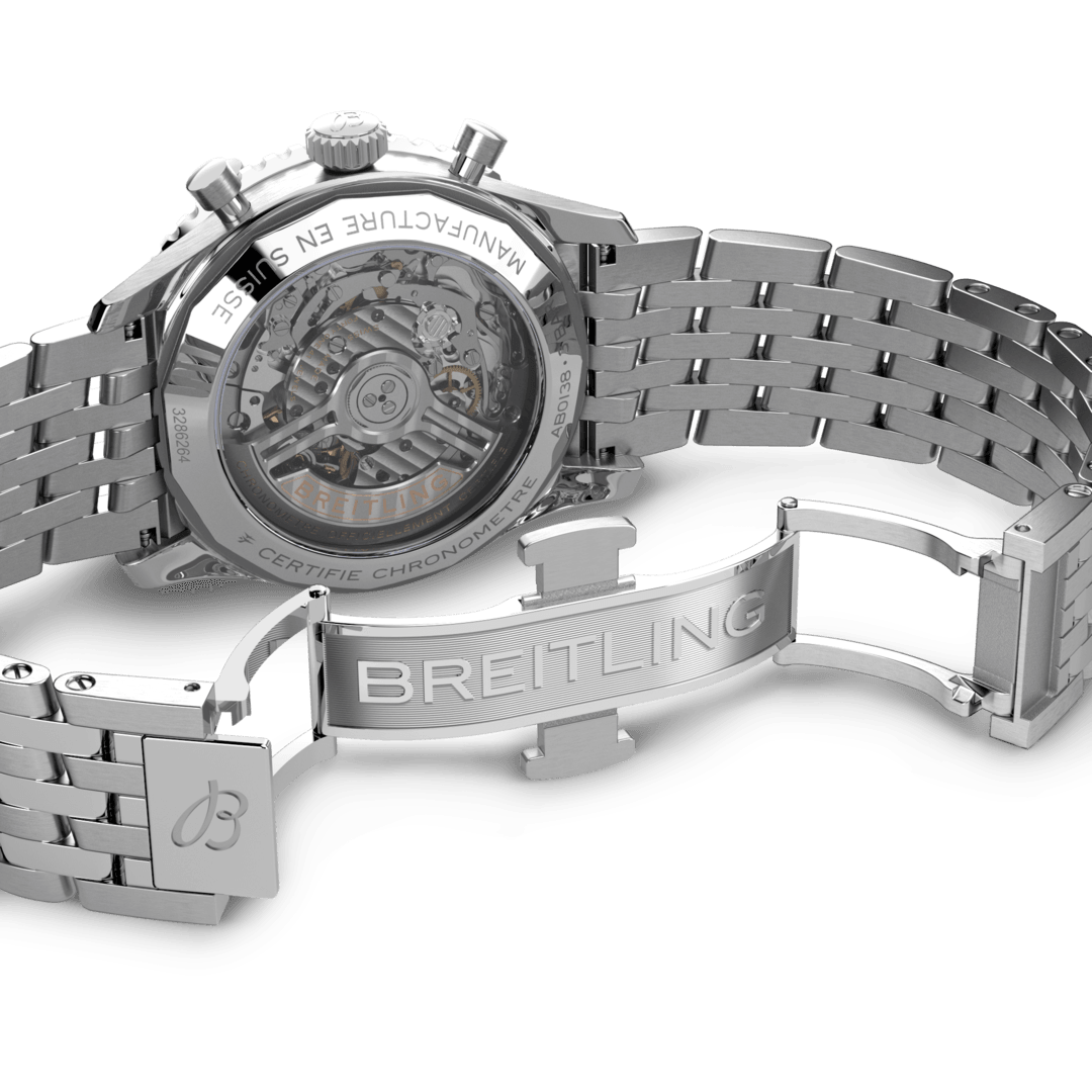 Breitling AB0138241C1A1 Breitling Navitimer B01 Chronograph 43 isblå