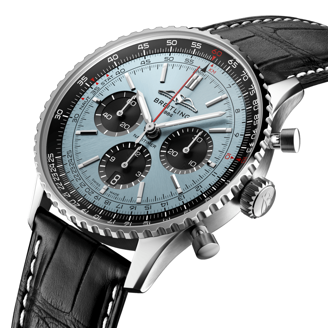 Breitling AB0138241C1P1 Breitling Navitimer B01 Chronograph 43 isblå