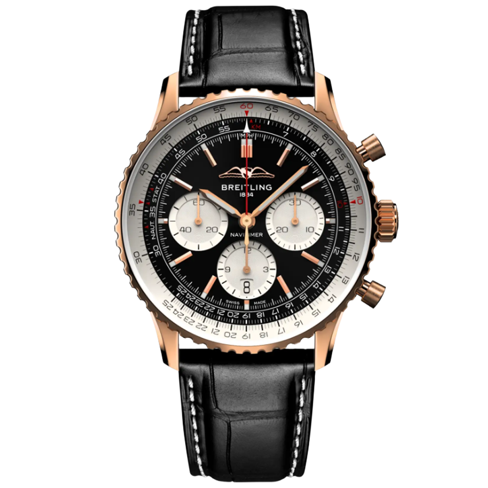 Breitling RB0138211B1P1 Breitling Navitimer B01 Chronograph 43 18 k roséguld