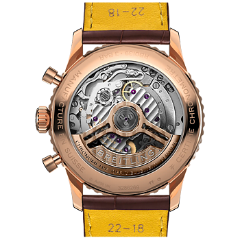 Breitling RB0139211G1P1 Navitimer B01 Chronograph 41, 18k rött guld baksida