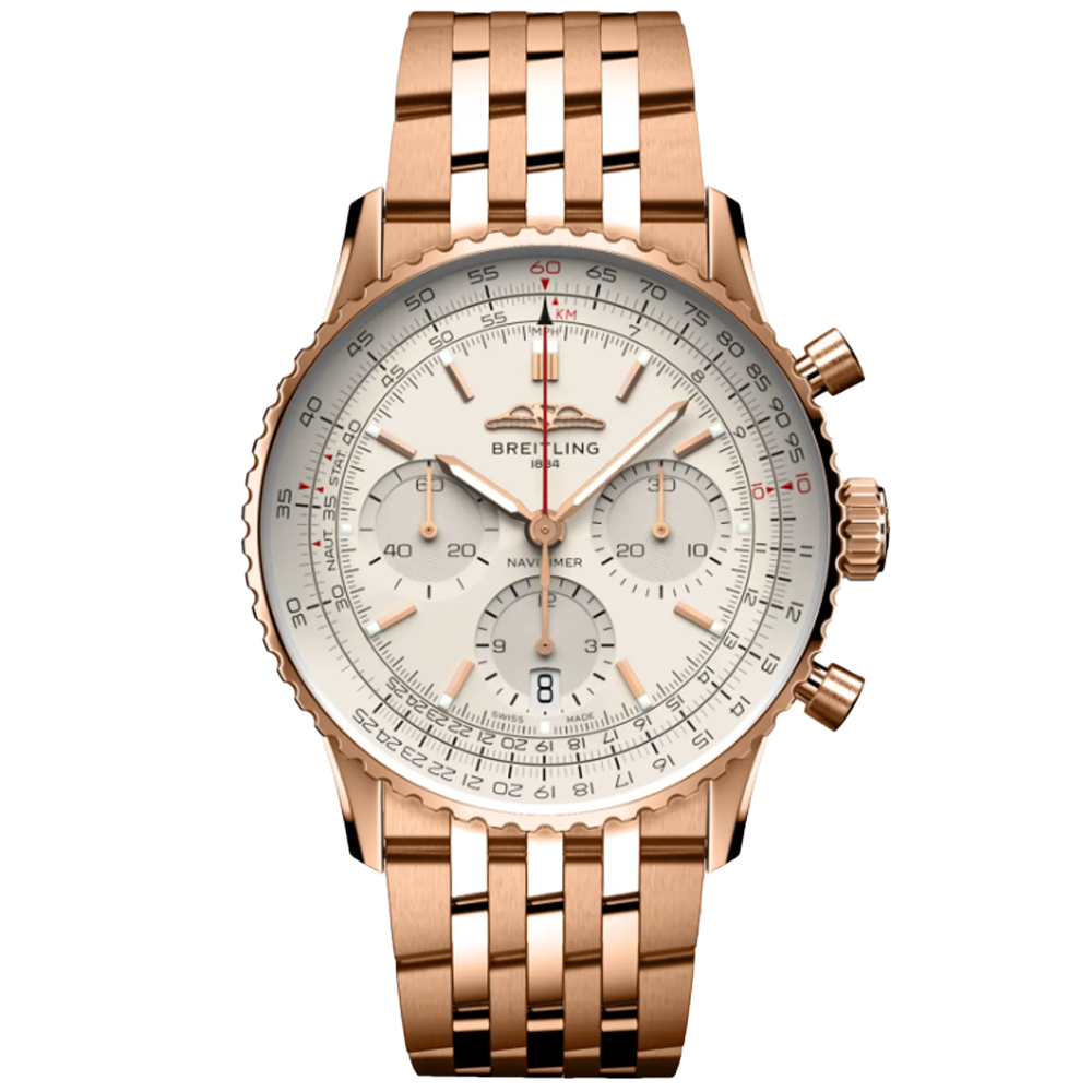 Breitling RB0139211G1R1 Breitling Navitimer B01 Chronograph 41 18 k roséguld 