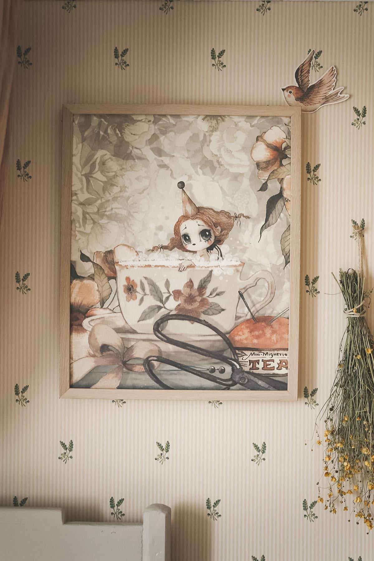 Mrs Mighetto "The tea bath" 40x50 cm poster