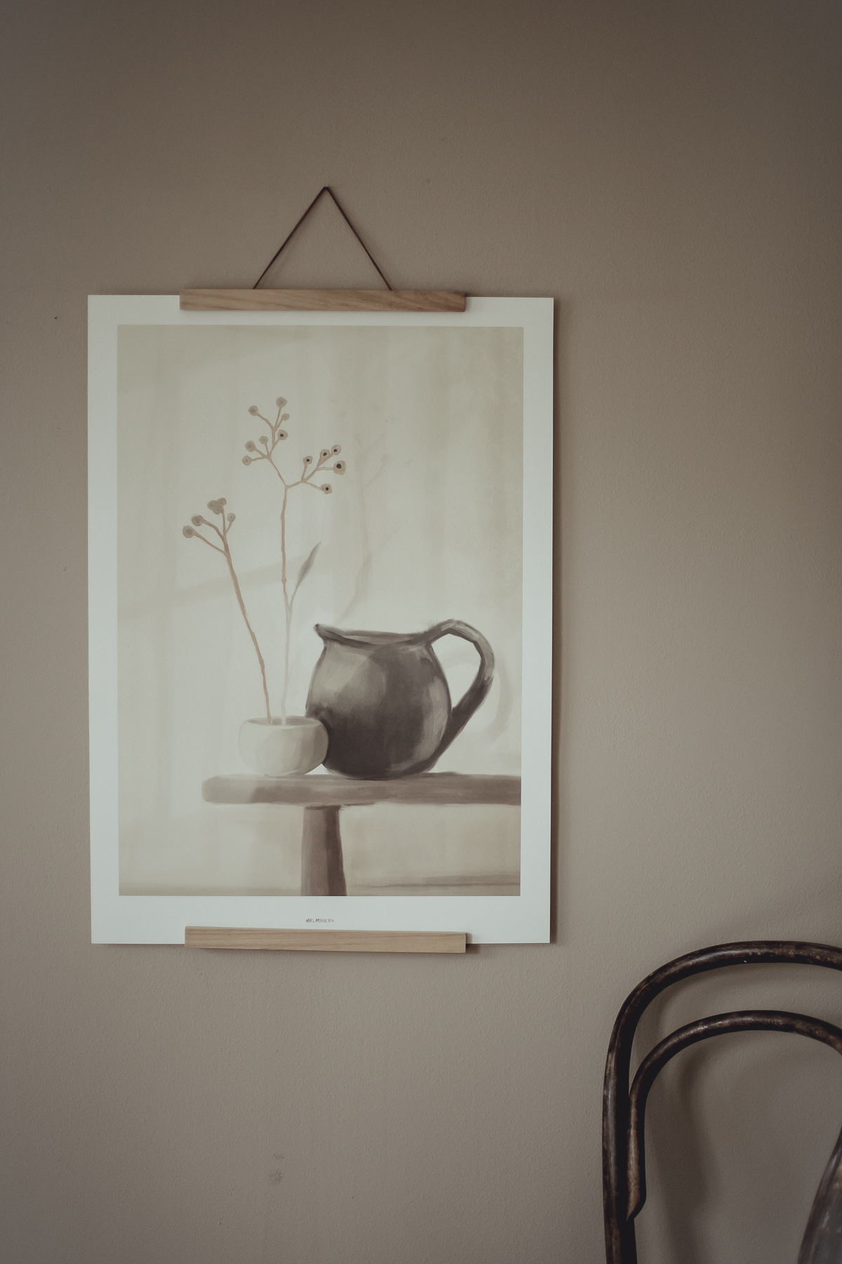 Mrs Mighetto "Not a lady" 30x40 cm poster